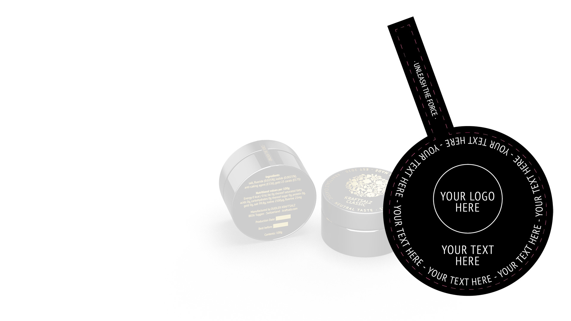 Branding - Giving away Kraftsalz with your own company logo